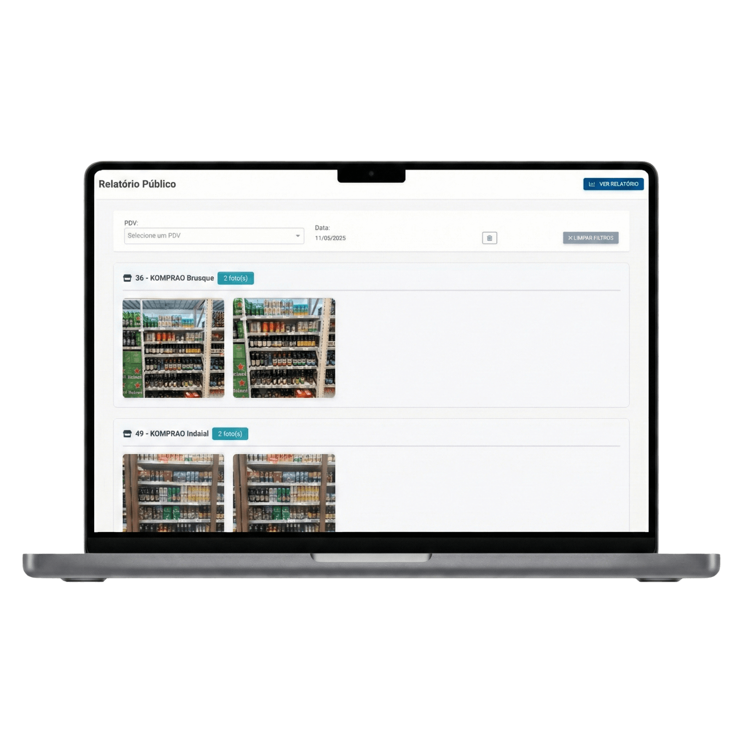 Relatório compartilhável para indústrias do TradeKing